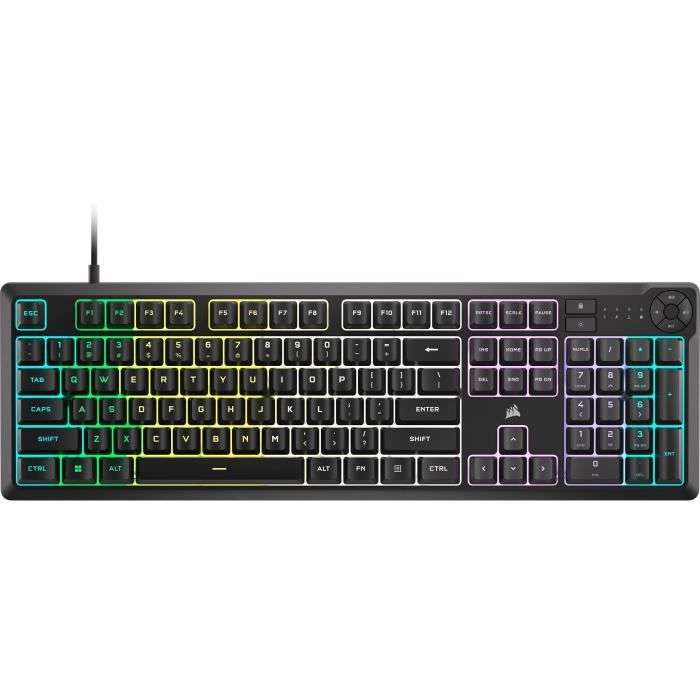Pack Gaming Corsair 4-en-1 : Clavier K55, Souris Harpoon, Casque HS55, Tapis MM100 - Neuf