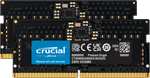 Kit Mémoire RAM DDR5 Crucial - 16 Go, 4800 MHz, CL40 (SODIMM ou UDIMM)