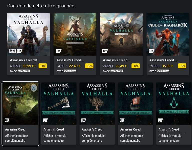 Assassin's Creed Valhalla - Complete Edition : Jeu + SP + Pack Ultime + Ragnarök sur Xbox One & Series XIS (Dématérialisé - Clé Argentine)