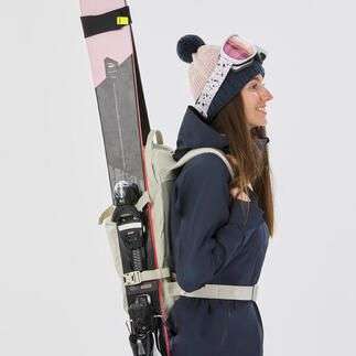 Sac A Dos Ski Snowboard Freeride Wedze - 23L, Beige, Poche Ordinateur Imperméable