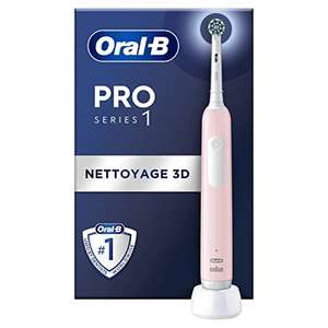 Brosse à dents électrique Oral-B Pro Series 1 - Rose, 1 Brossette Nettoyage 3D,