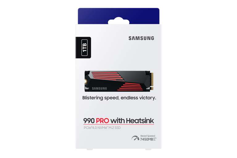 SSD Samsung 990 Pro NVMe M.2 Pcie 4.0, SSD Interne, Capacité 1 To,7 450 Mo/s