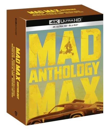 [Prime IT] Coffret Mad Max Anthologie Blu-ray 4K Ultra HD + Blu-Ray - Import Italie VF IN sur les 2 formats