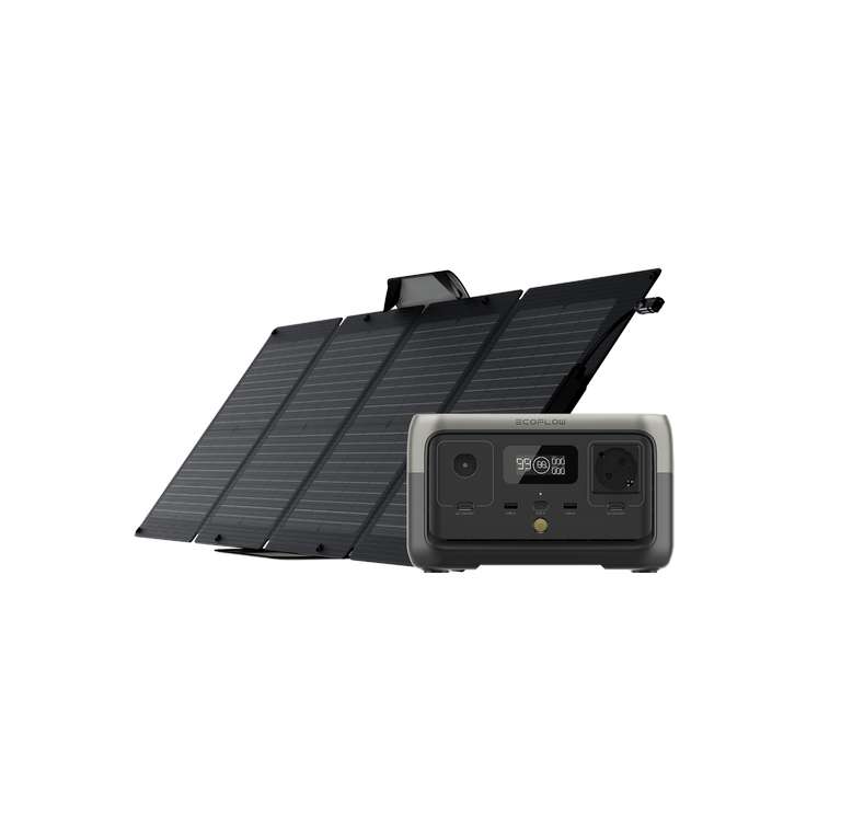 Station électrique portable EcoFlow Mobile River + Panneau solaire portable 110 W - 256Wh, 600W (ecoflow.com)
