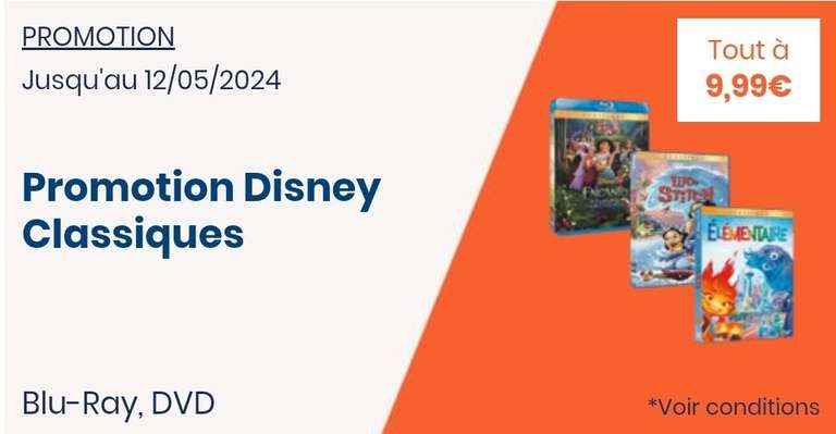 Sélection de films Disney classiques en Blu-ray [également chez Amazon]