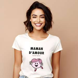 Sélection de tee-shirts Monsieur Madame en promotion - Ex. : Tee-shirt « Maman d’amour »
