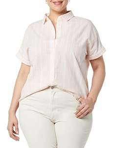 Chemise à manches courtes en coton délavé Femme - Taille XXL (Vendeur tiers)