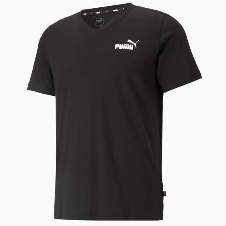 T-shirt Puma à col en V Essentials pour homme - Tailes XXS à XL
