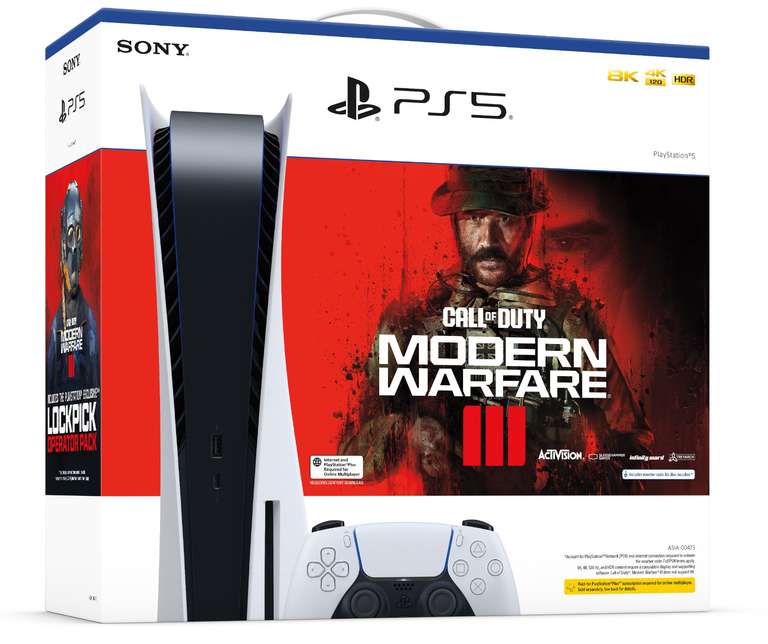 Pack Console PS5 Standard + Call of Duty Modern Warfare III (Dématérialisé) - Divers marchands