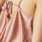 Pyjama 2 pièces Galanterie - vieux rose et blanc