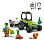 LEGO 60390 City Le Tracteur Forestier, Remorque, Véhicule Agricole, Figurines Animaux et Minifigurine Jardinier