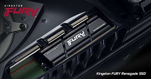 SSD interne M.2 NVMe Kingston Fury Renegade SFYRDK/2000G (TLC, DRAM) - 2 To, PCIe 4.0, Compatible PS5 (Dissipateur inclus)