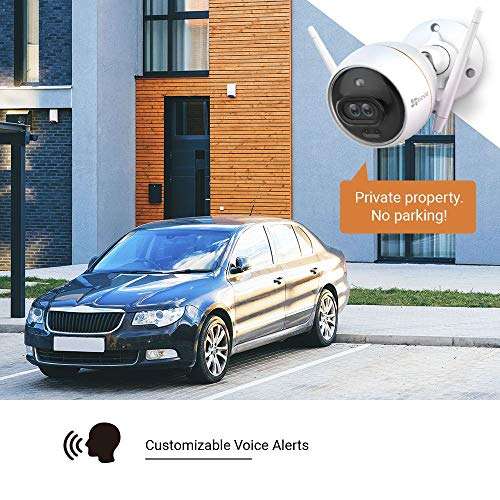 Caméra de surveillance extérieure Ezviz C3X - WiFi, 1080p, Alarme Sirène et Flash