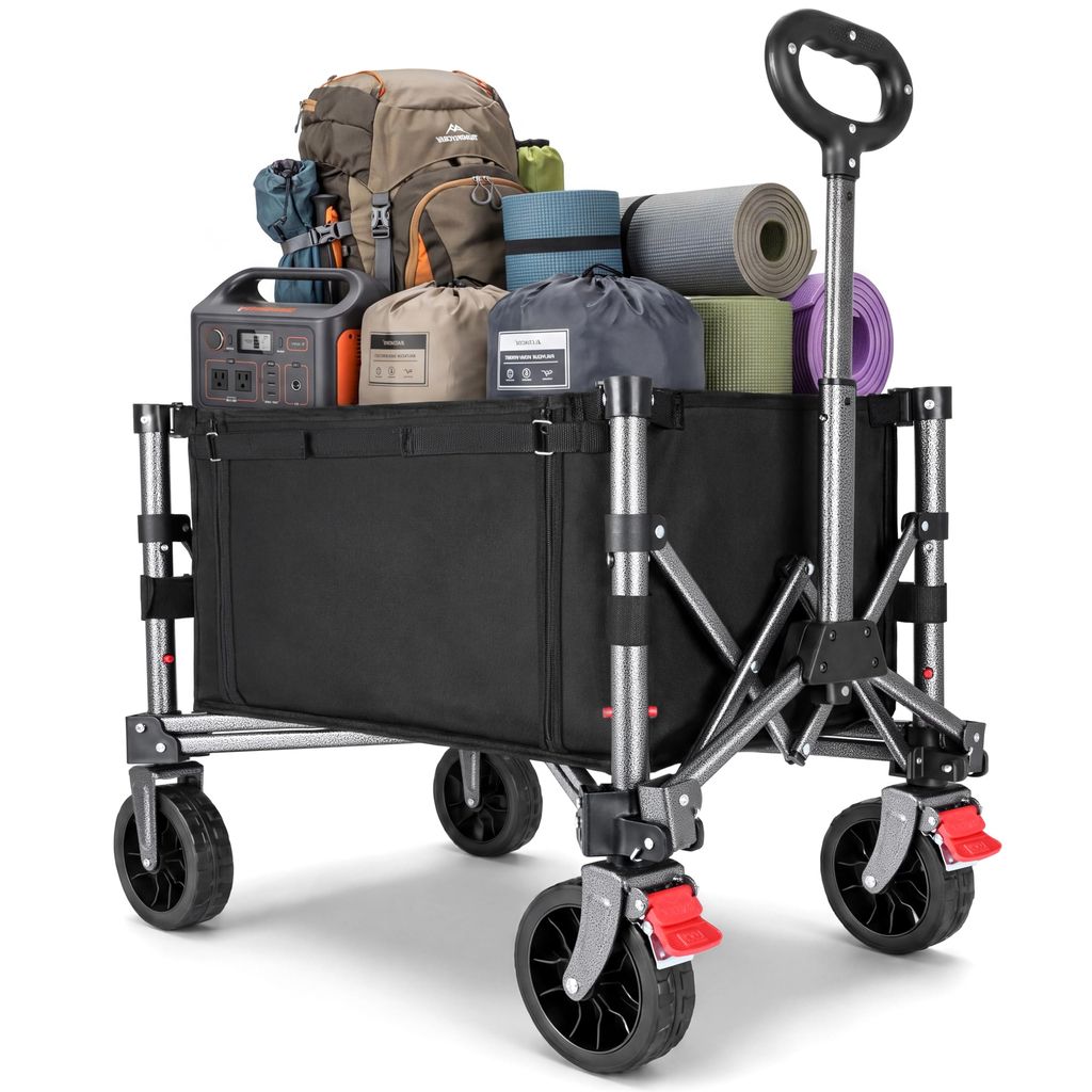 Chariot de Plage - Jardin Plegable – 70L, 50 kg Charge Max