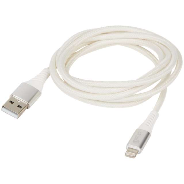 Câble USB vers Lightning Sologic - 1,5m, blanc