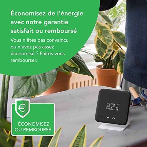 Kit de Démarrage Thermostat Intelligent Filaire Tado V3+ – Black Edition (vendeur tiers)