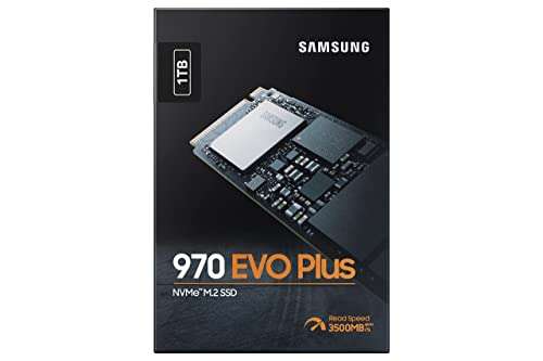 SSD interne NVMe M.2 Samsung 970 EVO Plus (MZ-V7S1T0BW) - 1 To, DRAM, TLC 3D