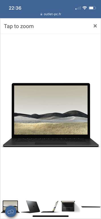 PC Portable 15" Microsoft Surface Laptop 3 - Ryzen 7, 32 Go Ram, 1 To SSD
