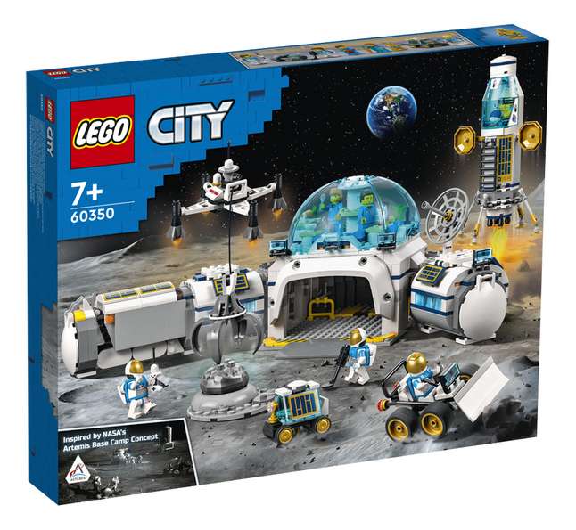 Jouet Lego City La base de recherche lunaire 60350 (Frontaliers Belges)