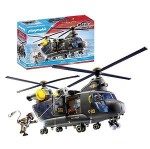 Figurine Playmobil City Action (71149) - Hélicoptère de Transport des Forces spéciales