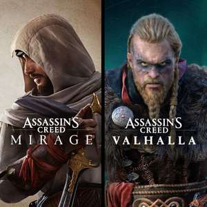 Ensemble Assassin's Creed Mirage & Assassin's Creed Valhalla sur PS5/PS4 (35€ sur PC via Ubisoft - Dématérialisé)