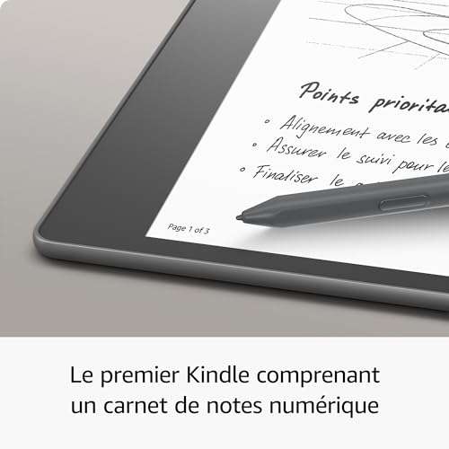 Liseuse Kindle / Carnet de notes numérique 10,2" Kindle Scribe - 64 Go, Stylet Premium