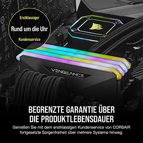 Kit mémoire Ram DDR4 Corsair Vengeance RGB RT 32 Go (2 x 16 Go) - 3600MHz CL16