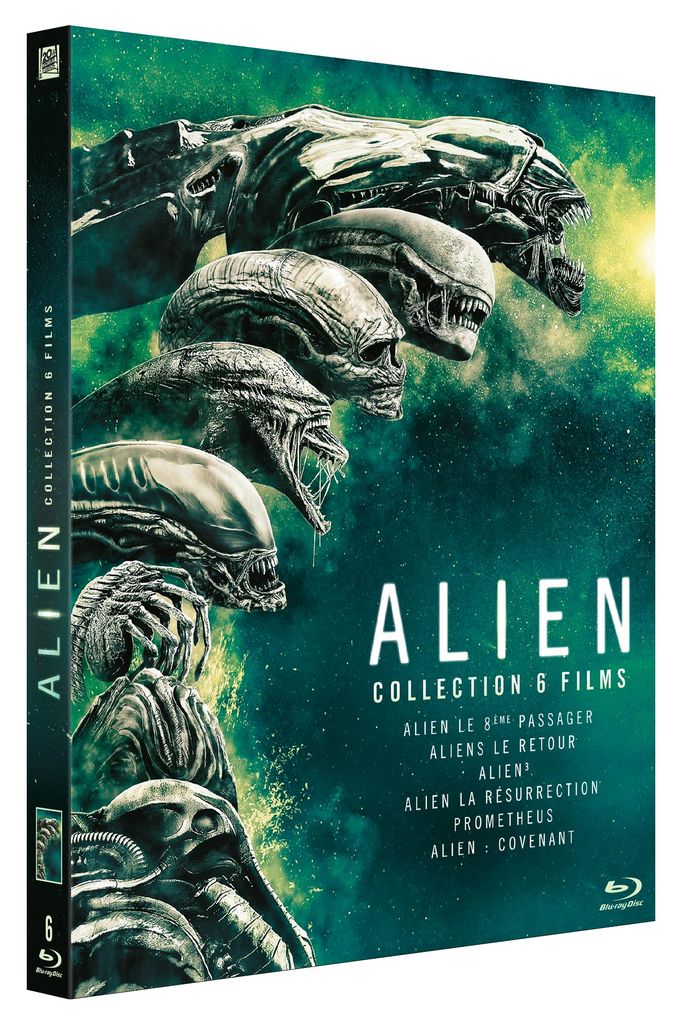 Pack Blu-ray 6 films Alien