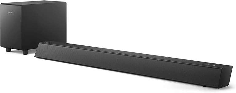 Barre de son 2.1 Philips TAB5305 avec Caisson de basses sans fil - 70W (2x 15W + 40W), Bluetooth, HDMI ARC (via 49.75€ sur la carte)