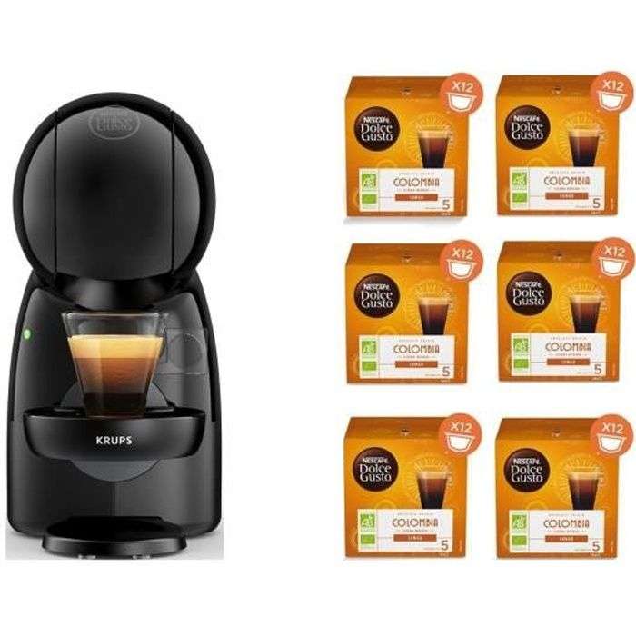 Krups Nescafé Dolce Gusto Piccolo XS, Machine à café Ultra compact avec 48  Capsules