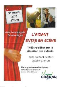 Théâtre-débat sur la situation des aidants (Gratuit sur réservation) - Saint-Cheron (91)