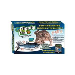 Jouet avec mouvements pour chats Flippity Fish