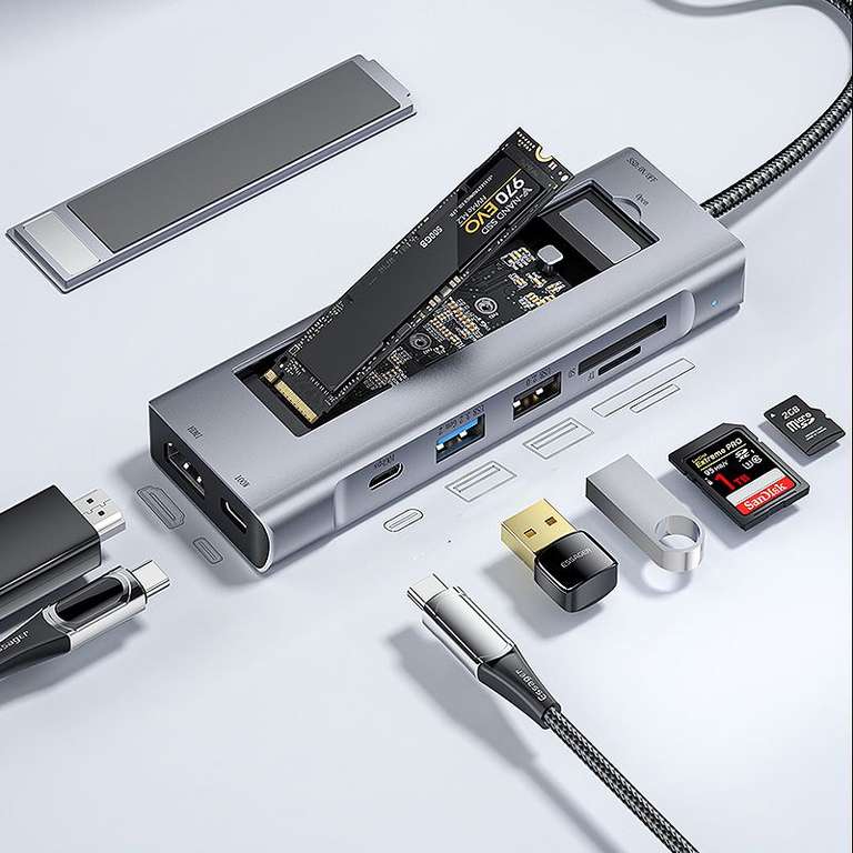 Netac Portatif SSD 500Go USB 3.2 Gén 2, Disque Dur Externe Jusqu'à