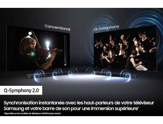 TV 85" Samsung Neo QLED TQ85QN85C + barre de son Samsung HW-Q60B (Via ODR 1000€)