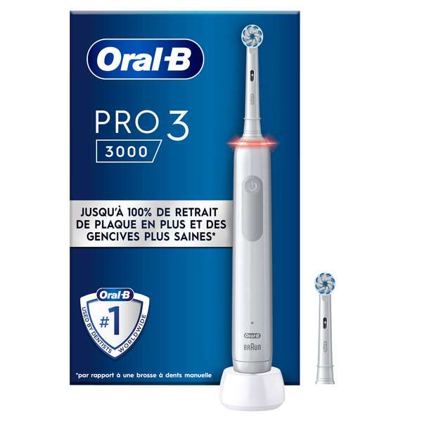 Brosse à dents électrique Oral-B Pro 3 - Différentes variétés (via 48,99€ sur carte de fidélité)