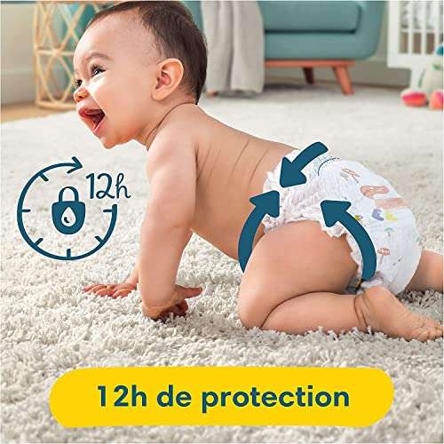 Couches bébé baby-dry taille 3 PAMPERS : le paquet de 136 couches à Prix  Carrefour