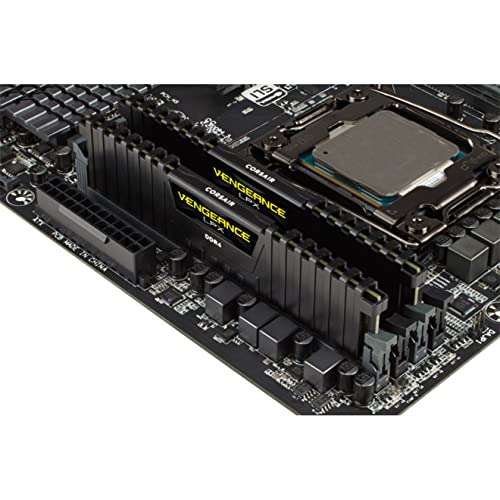 Kit Mémoire RAM Corsair Vengeance LPX - 64 Go (2 x 32 Go), DDR4, 3200MHz, C16 (CMK64GX4M2E3200C16)
