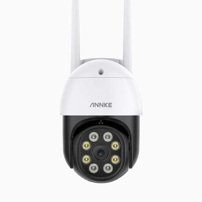 Caméra de surveillance WiFi ANNKE WPT400 - 4MP (2560×1440), 350° Pan & 60° Tilt, Vision nocturne couleur, Compatible Alexa