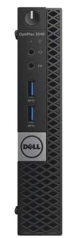 Mini PC Dell OptiPlex 3040 - i3-6100T, RAM 8 Go, SSD 250 Go, Windows 10 Pro (6x USB, 1x DP, 1x HDMI, 1x RJ45) - Reconditionné Grade A