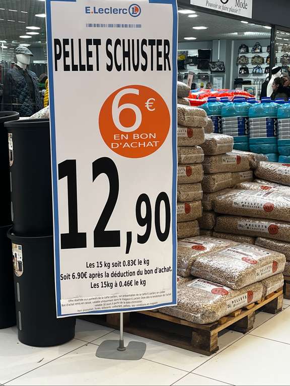 Sac de Pellets - 15 Kg (Via 6€ de Réduction en Bon d'Achat via la Carte Fidélité) - Dole (39)