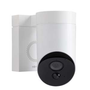 Caméra de surveillance extérieure Somfy Outdoor 2401560 (1080p, avec sirène 110 dB, blanc ou noir) - Electro-Domotique.fr