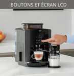 Machine à café à grain Krups, Ecran LCD avec mousseur de lait - krups.fr