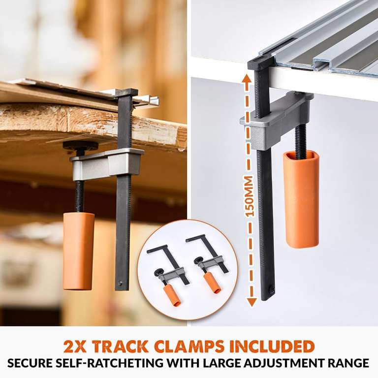 Guide D'Équerre 260 Mm Pour Rail De Scie Circulaire – Compatible Festool, Makita, Wen, Milwaukee