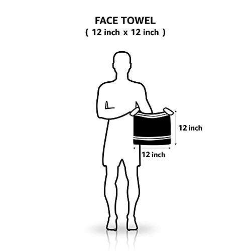 Lot de 24 petites serviettes de toilette en coton Amazon Basics 30 x 30 cm - Gris