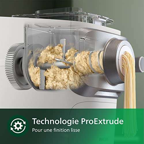 Machine à pâtes automatique Philips 7000 Series HR2660/00 - 6 Formes  (Blanc) –