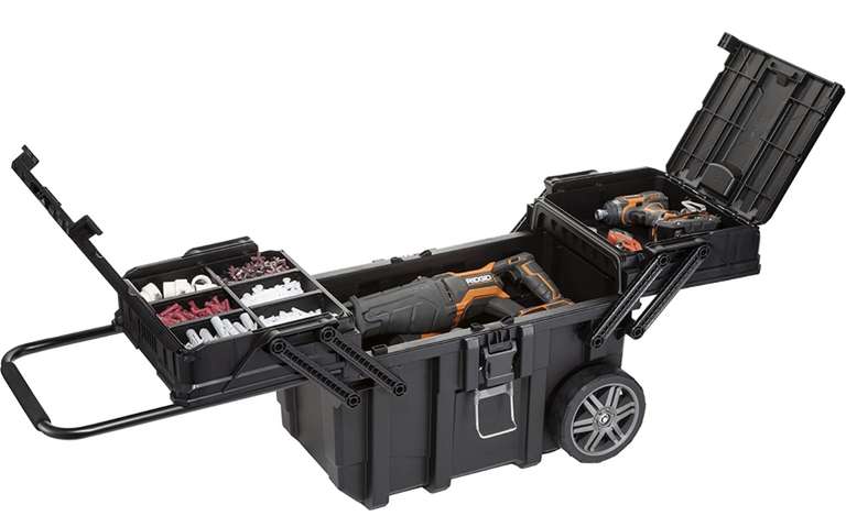 Coffre de chantier multifonctionnel transportable pour outils électriques et manuels Keter 15G - Liévin (62)