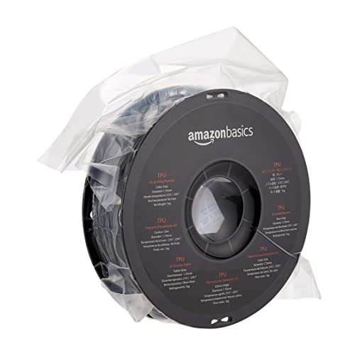 Bobine de filament TPU pour imprimante 3D Amazon Basics - 1,75 mm, Gris, 1 kg