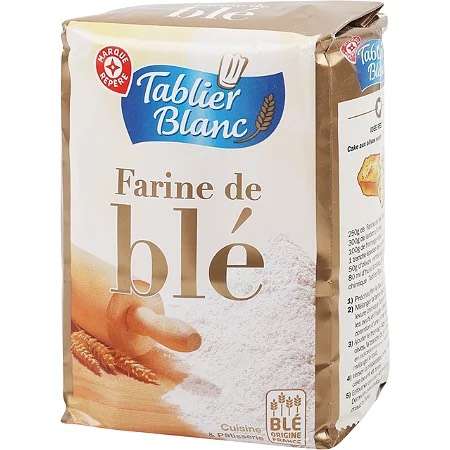Paquet de farine T45 Marque Repère - 1 kg (via 0,13€ en carte fidélité) - Saint Aunès (34)