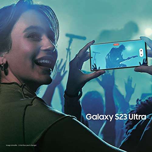 Smartphone 6.8" Samsung Galaxy S23 Ultra - 8Go de RAM, 256 Go + Adaptateur secteur 25 W