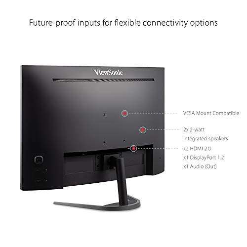 Ecran PC incurvé 32" ViewSonic VX3268-2KPC-MHD - QHD, 1500R, 144Hz, 1ms (vendeur tiers)